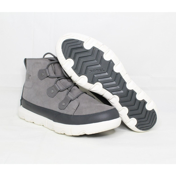 Sorel Mens Explorer II Joan Short Ankle Boots Gray Suede Size 13 US Waterproof - Picture 7 of 9
